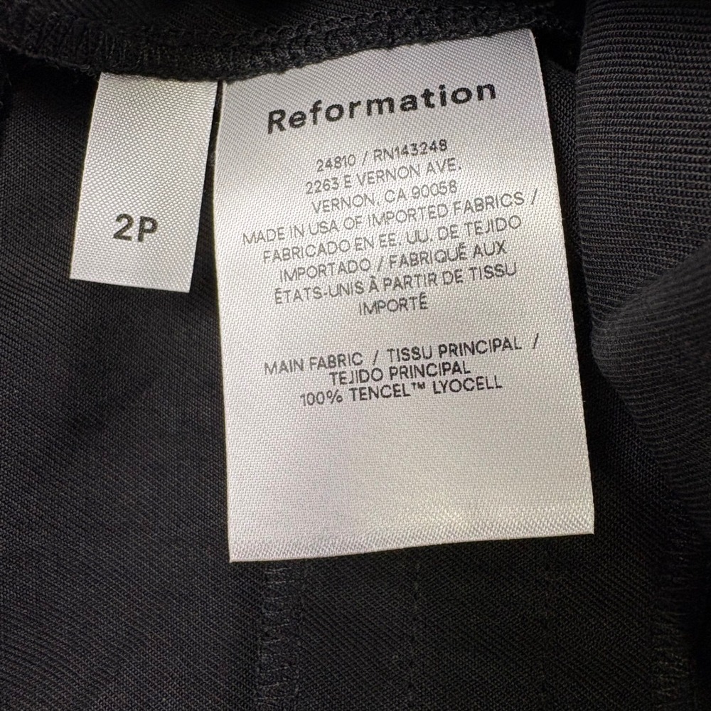 Reformation Avalon Paperbag Waist Pants‎ Trousers 2 Petite Relaxed Fit Going Out - Picture 6 of 10